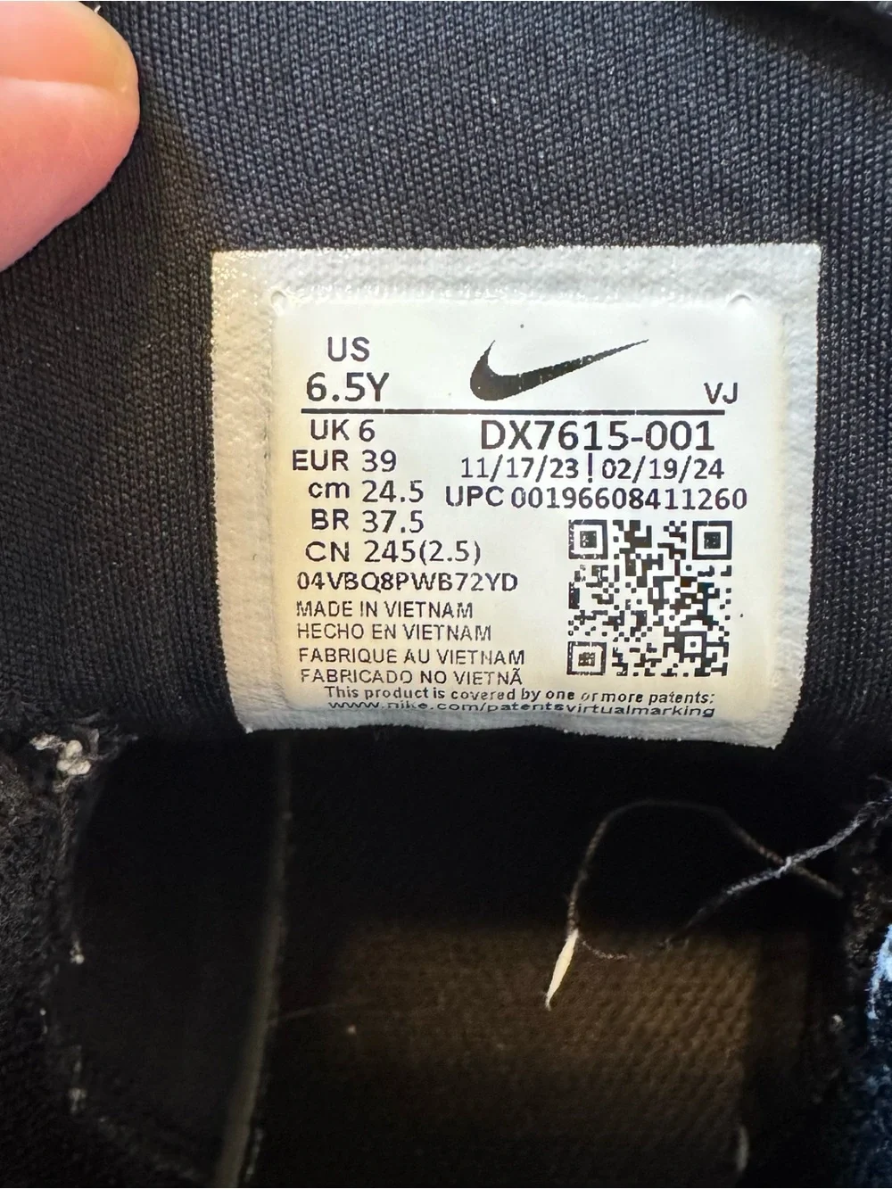 NIKE LITTLE KIDS' NIKE STAR RUNNER 4 RUNNING SHOES size 6.5Y